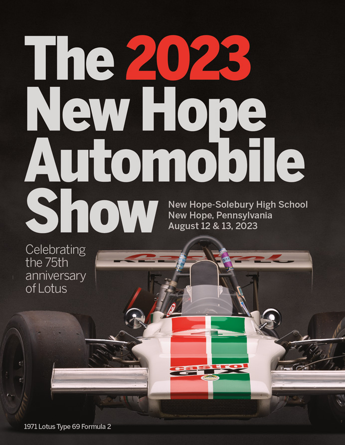 2023 New Hope Automobile Show Program book cover